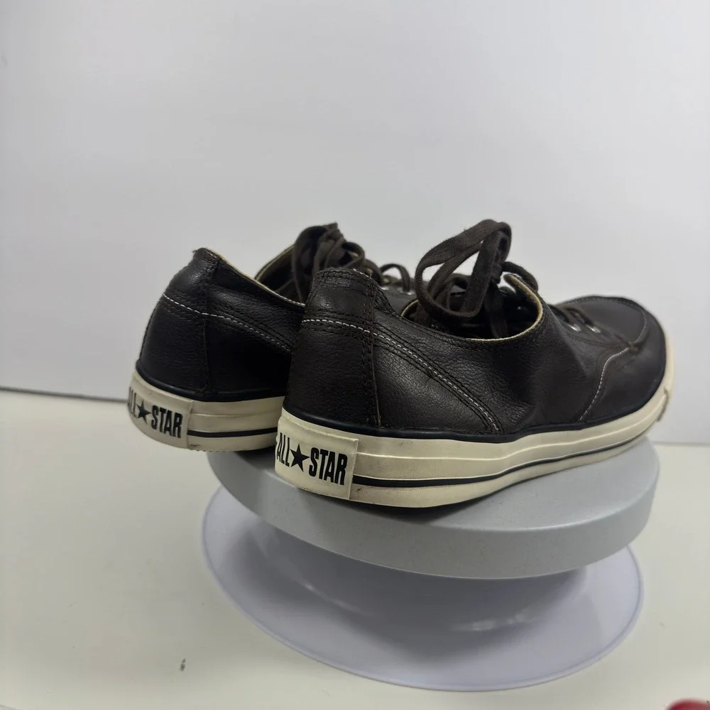 Converse All Star Mens Dark Brown Leather Moc Toe Low Top Sneakers Shoes 12‎ - Picture 6 of 15